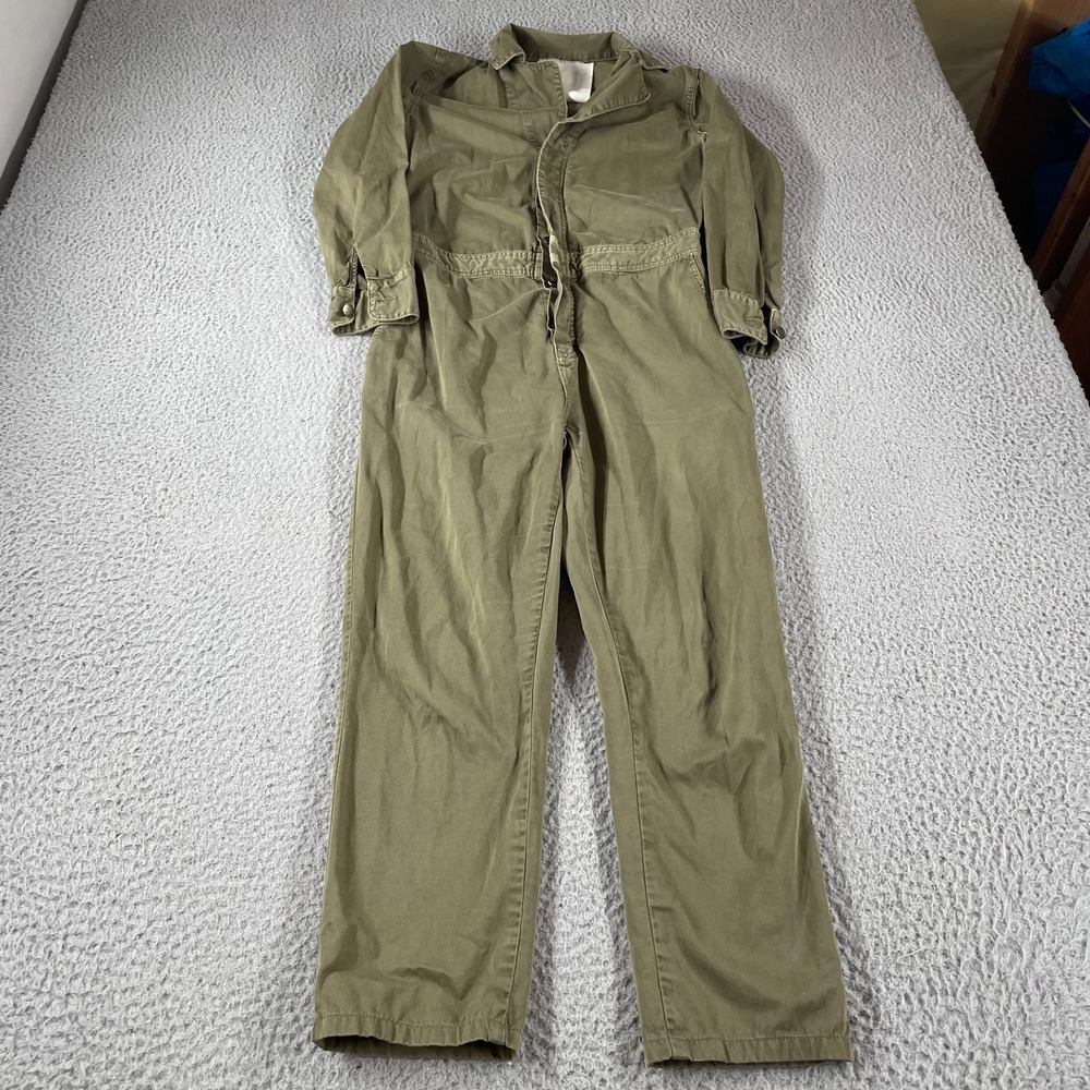 Current Elliot Olive Army Green The Vintage Mechanic Jumper Utility Jumpsuit 0